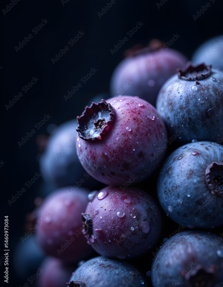 Obraz premium blueberries on a white background