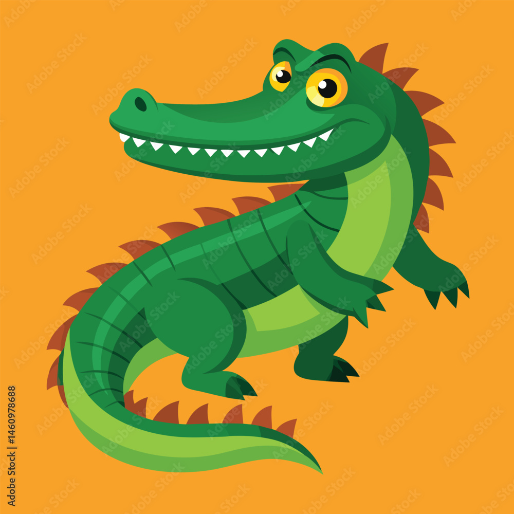 Naklejka premium crocodile vector