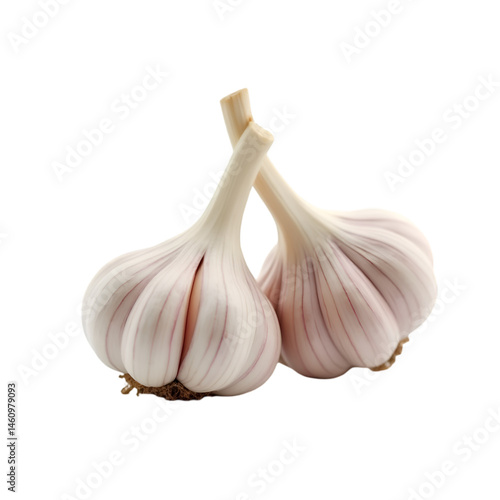 garlic isolated on transparent background