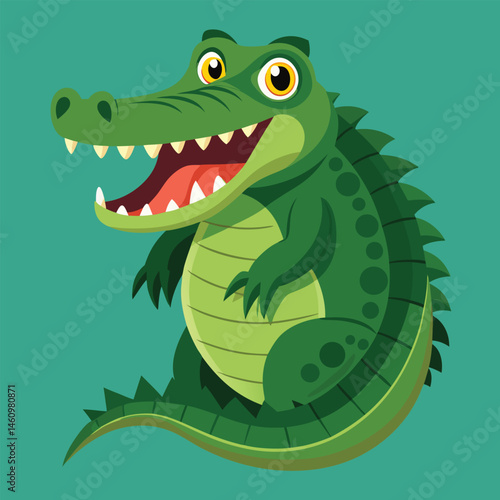 crocodile vector
