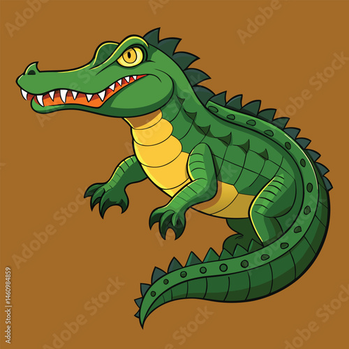 crocodile vector
