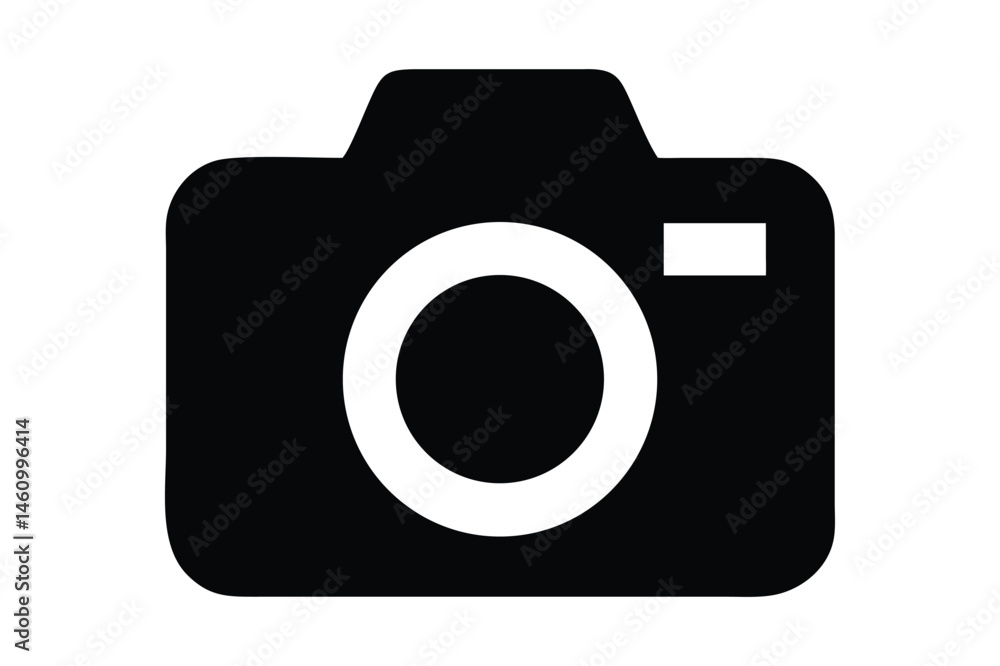 photo Black camera icon vector and technology illustration photo Black camera icon vector and technology illustration