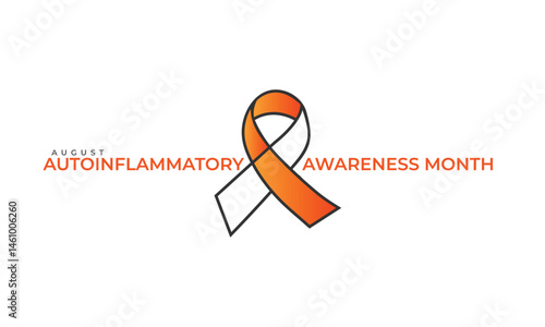 Autoinflammatory awareness month. background, banner, card, poster, template. Vector illustration.