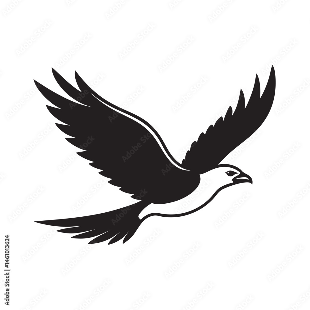 Obraz premium Indian Roller Flying Across Sky With Spread Wings