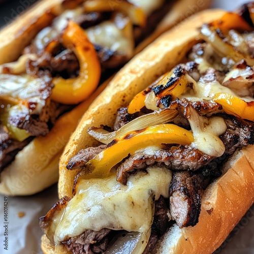 Grilled Beef and Cheese Sandwiches photo