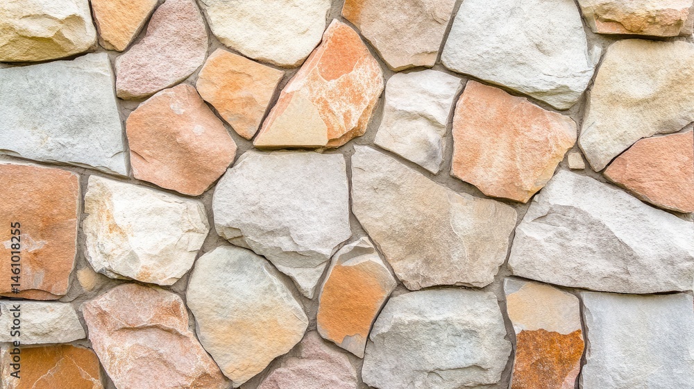 Obraz premium Close-up of aging wall texture featuring natural earth color palette