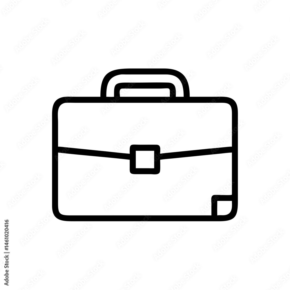 Briefcase Icon isolated on white Briefcase Icon isolated on white