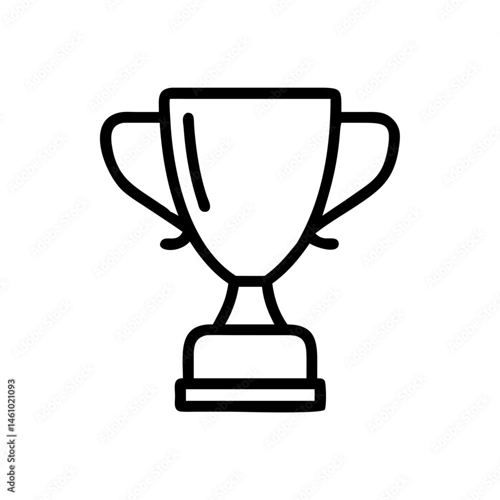 trophy Icon isolated on white trophy Icon isolated on white