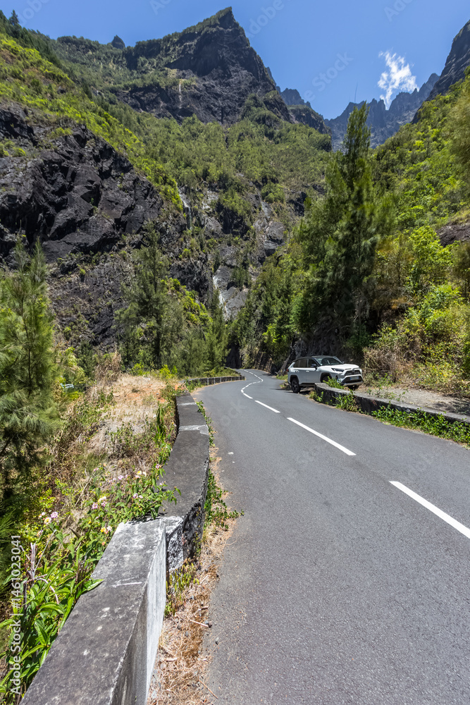Fototapeta premium Cirque de Cilaos, île de La Réunion 