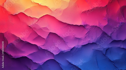 Wallpaper Mural Vibrant abstract textured waves in gradient colors of red, pink, and blue for modern artistic backgrounds Torontodigital.ca