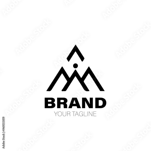 Summit Logo. Summit Logo Design. Summit Logo Brand. Summit Logo Vector Design Isolated on White Background