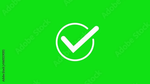 check mark animation icon tick sign accept select confirm correct agree animated. successful symbol, check mark, tick mark.