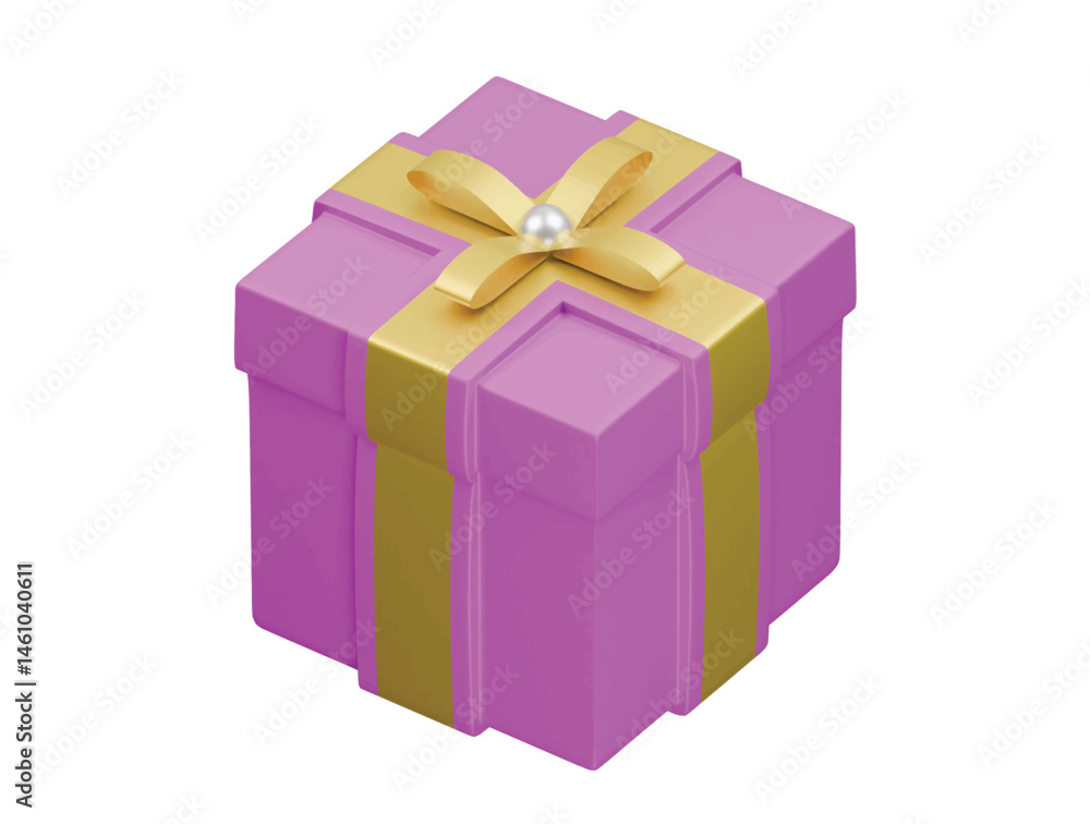 Fototapeta premium gift box icon 3d illustration render