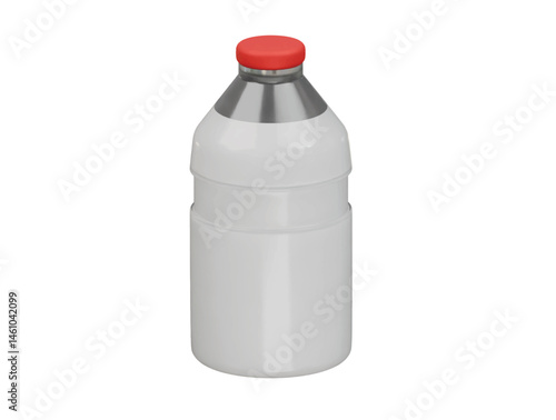 milk bottle icon 3d illustration render