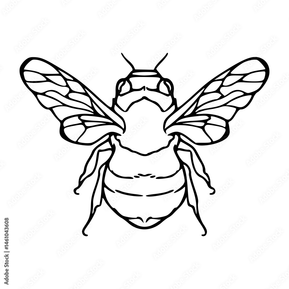 Obraz premium buzzing bee vector art