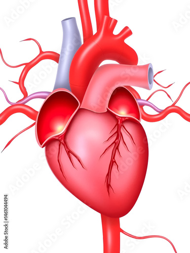 Heart chamber function with blood flow