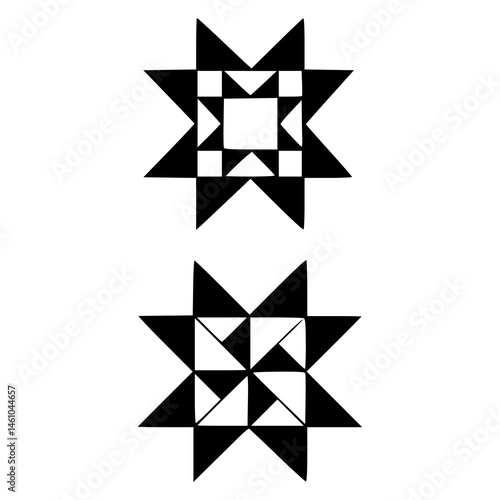 patchwork quilt design vector