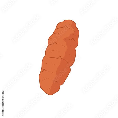 Octe tubers vegetable flat design cartoon icon illustration