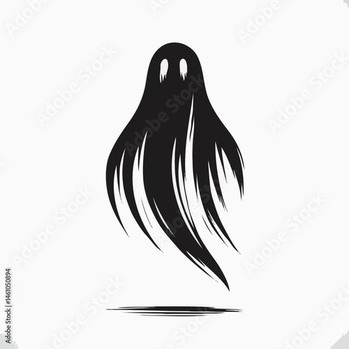 Floating ghost silhouette