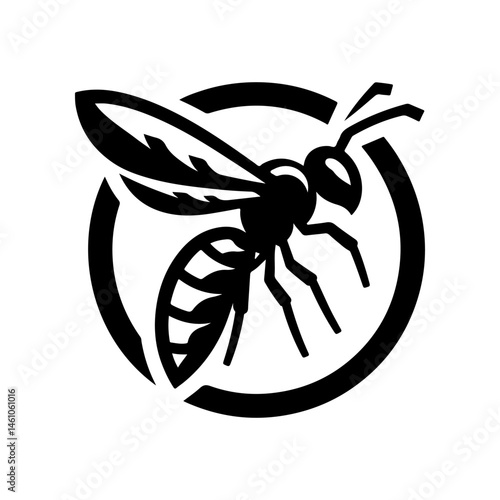 vector illustration of a wasp