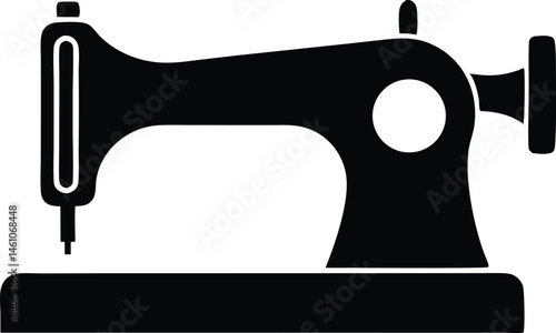 sewing machine silhouette vector illustration