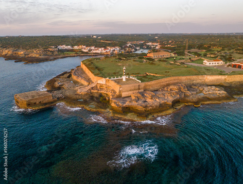 Photos Faro del puerto de Mahon en Menorca al amanecer, Islas Baleares