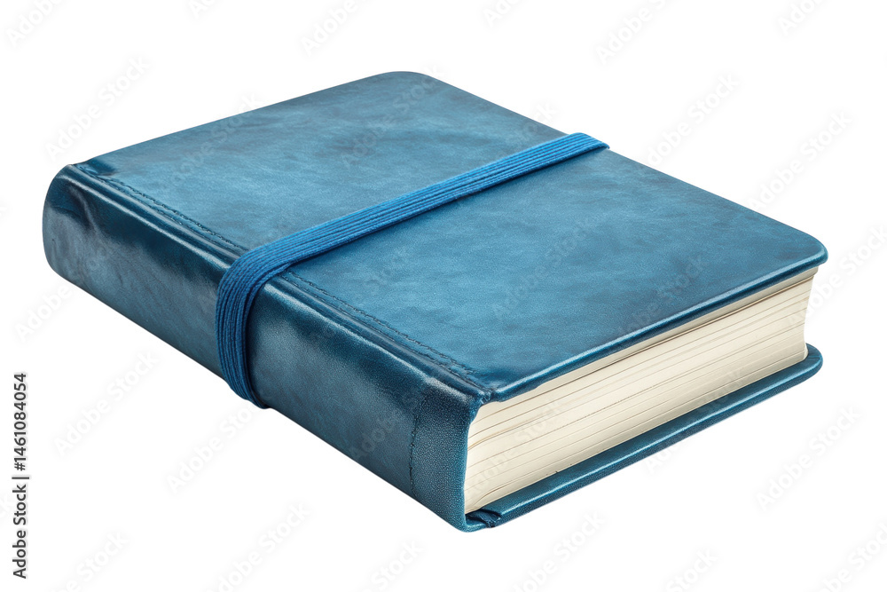 Blue book with strap closed Blue book with strap closed