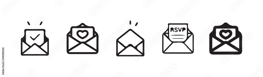 Email icon, Flat art in black and white isolated, Envelope icon in trendy line design, Victor illustration Eps 10.
Email icon, Flat art in black and white isolated, Envelope icon in trendy line design, Victor illustration Eps 10.
