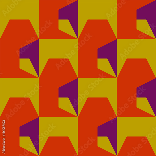 Abstract geometric seamless...