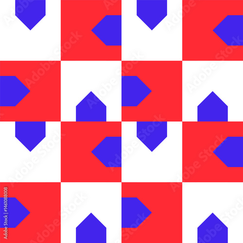 Abstract geometric seamless...