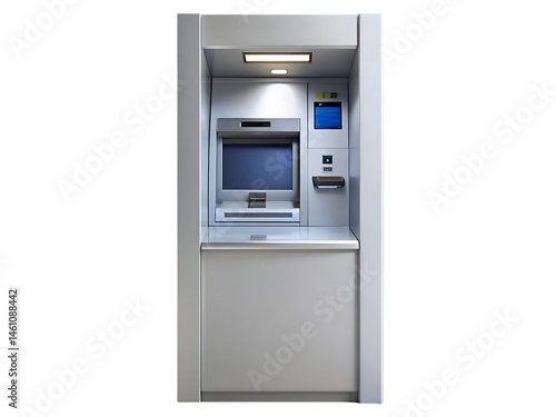 Modern ATM Machine: High-Resolution Stock Photo