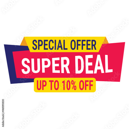 super deal special offer up to 80 off banner advertising poster design vector