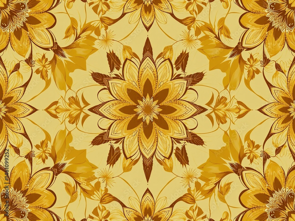 Elegant Floral Design with a Modern Twist, Lale ?.i?.e??i Inspired Pattern Elegant Floral Design with a Modern Twist, Lale ?.i?.e??i Inspired Pattern