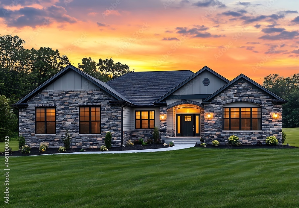 A beautiful home exterior A beautiful home exterior