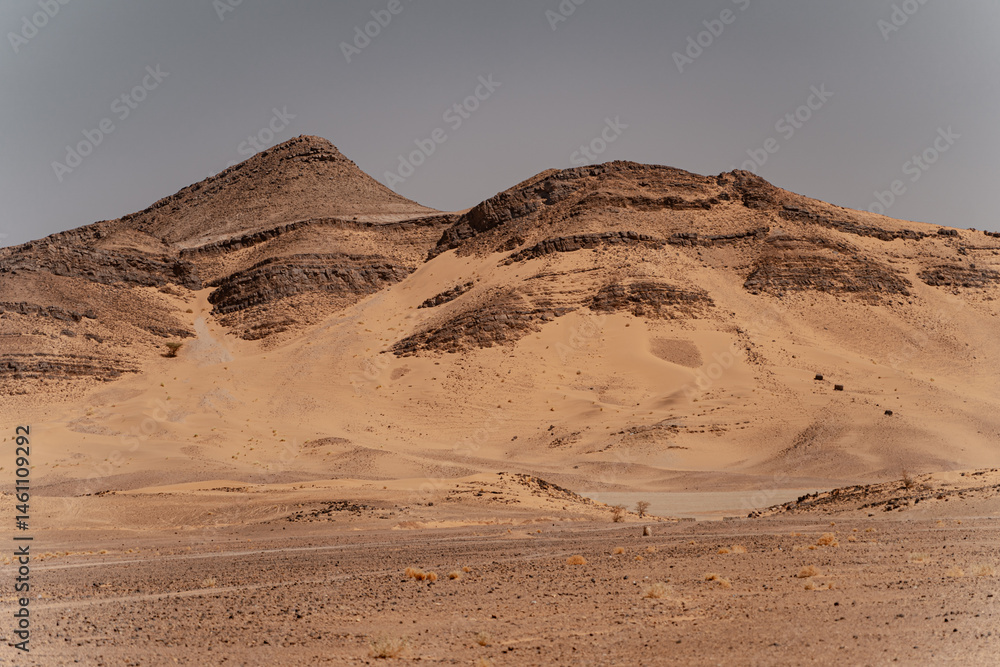 Naklejka premium Golden desert mountains of Morocco