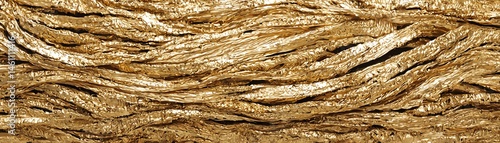 Obraz na płótnie Textured golden fibers woven together, ideal for design projects and backgrounds. w salonie