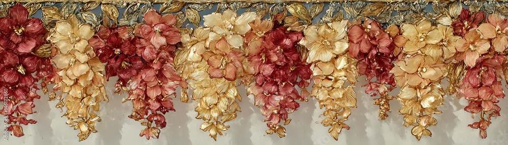 Colorful flowers in a beautiful arrangement on a white isolated background.
