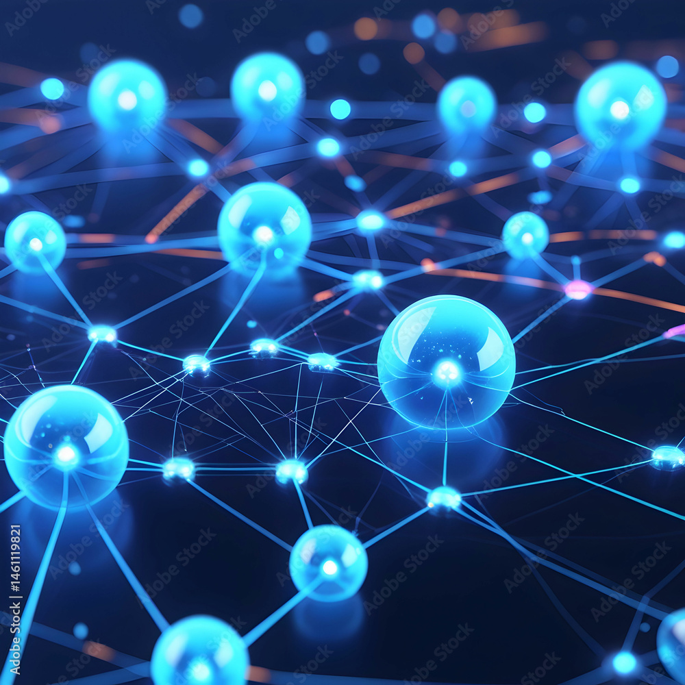 A digital abstract background with glowing blue nodes and connecting lines, A digital abstract background with glowing blue nodes and connecting lines,