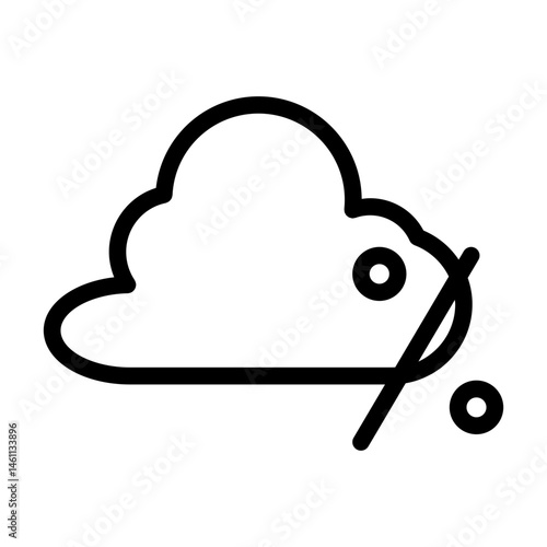 precipitation line icon