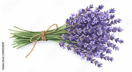 A close-up view of a fragrant lavender bouquet.