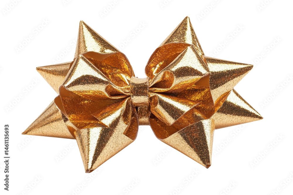 A golden christmas bow tie A golden christmas bow tie