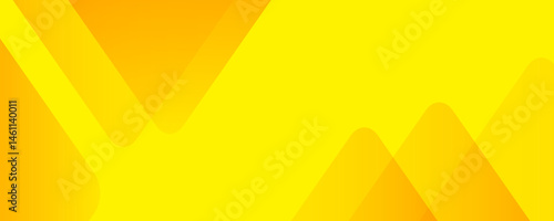 Obraz na płótnie Yellow - orange geometric abstract background. Color vector template, dynamic banner mockup w salonie