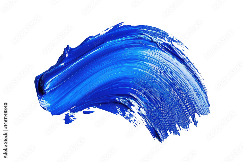 Abstract Swirl of Deep Blue Paint Abstract Swirl of Deep Blue Paint