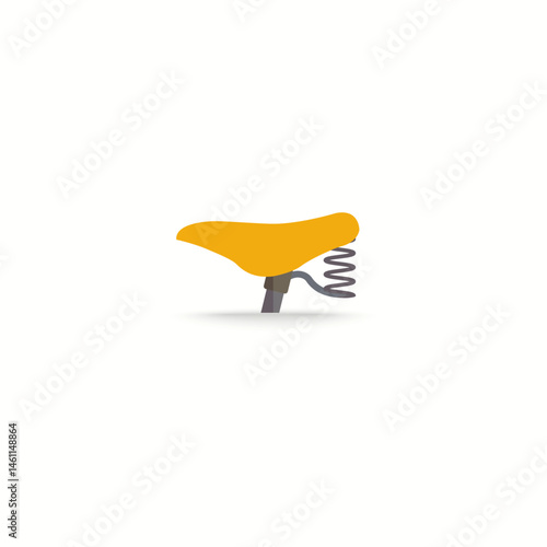 Bicycle seat icon logo flat vector design