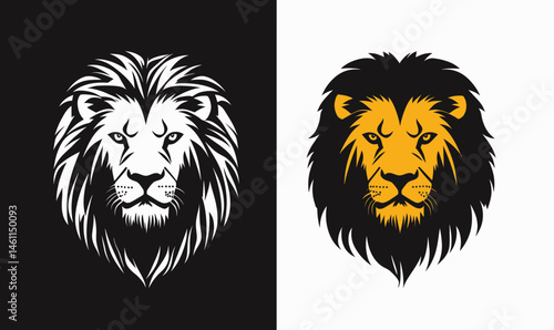 Regal Lion of Judah Vector Art with Rastafarian Reggae Colors on Contrast Background