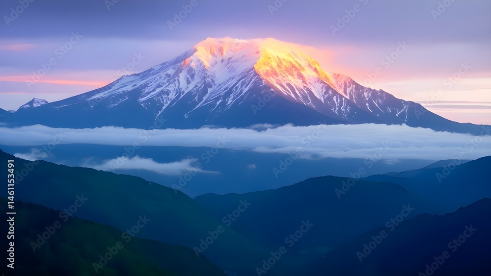 Fototapeta premium mountain landscape in the morning