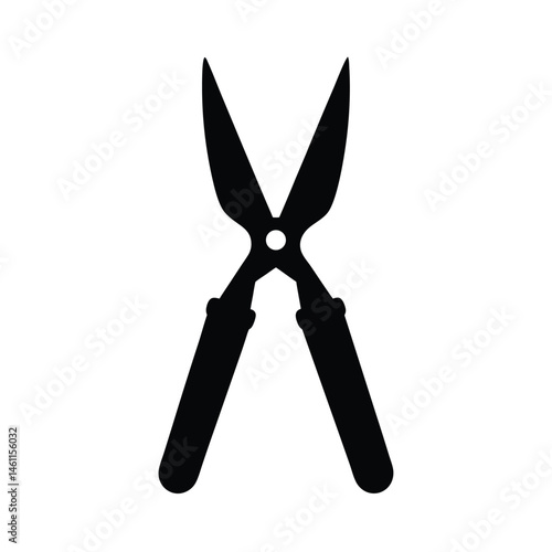 garden shears black silhouette 