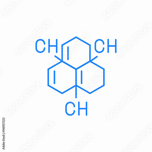 chemical formula icon sign vector