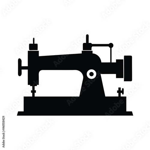 lathe machine black silhouette