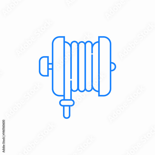 fire hose icon sign vector